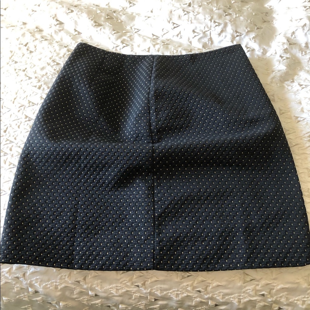 Ann Taylor black gold dotted skirt